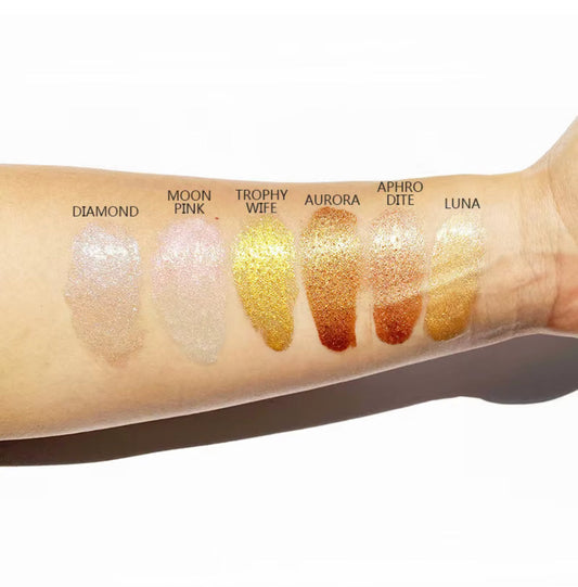 50pcs Private Label Body Glow Highlighter/Shimmer Oil