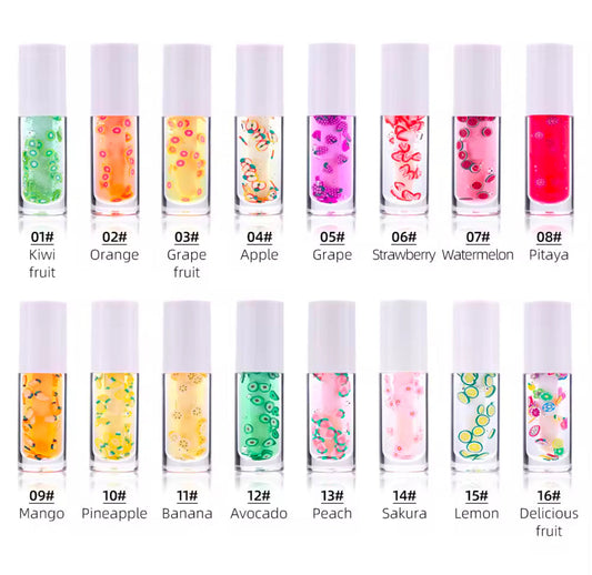 50pcs Wholesale Fruit Slice Lip Oils (NO LOGO)