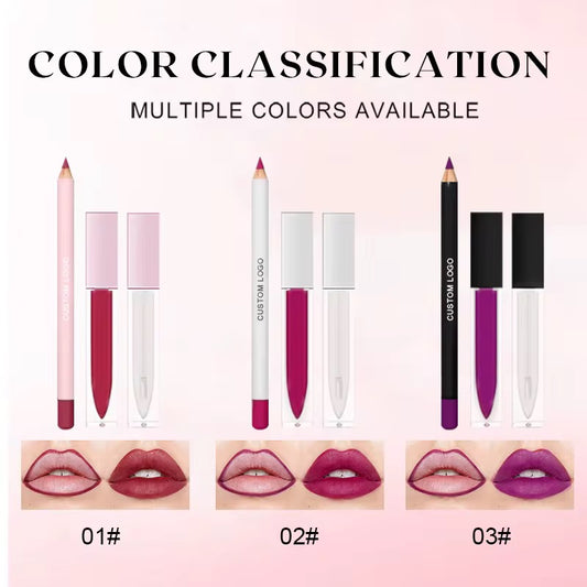 50 Sets Private Label 3-in-1 Lipstick Kit