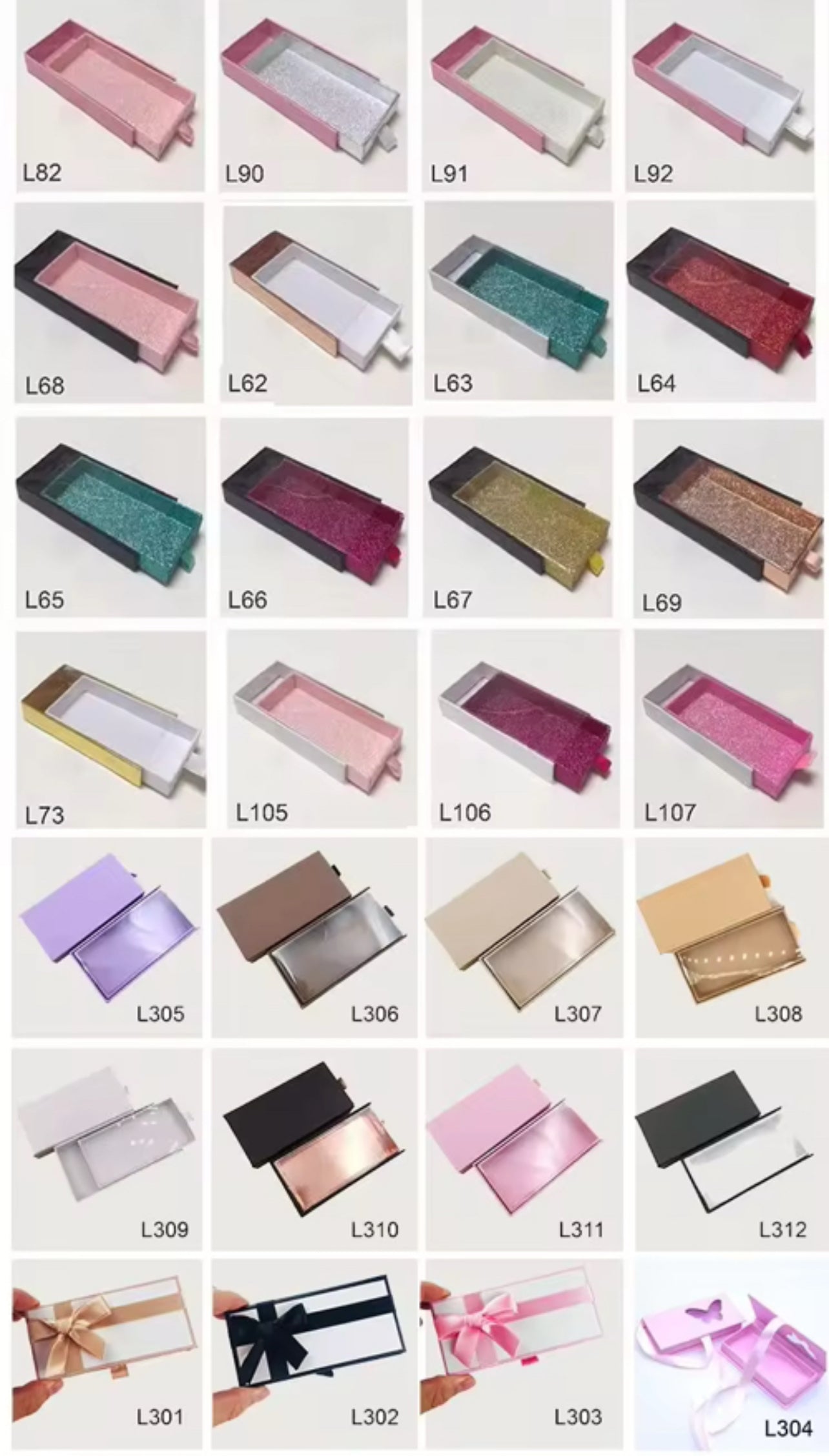 50pcs Private Label Empty Lash Boxes