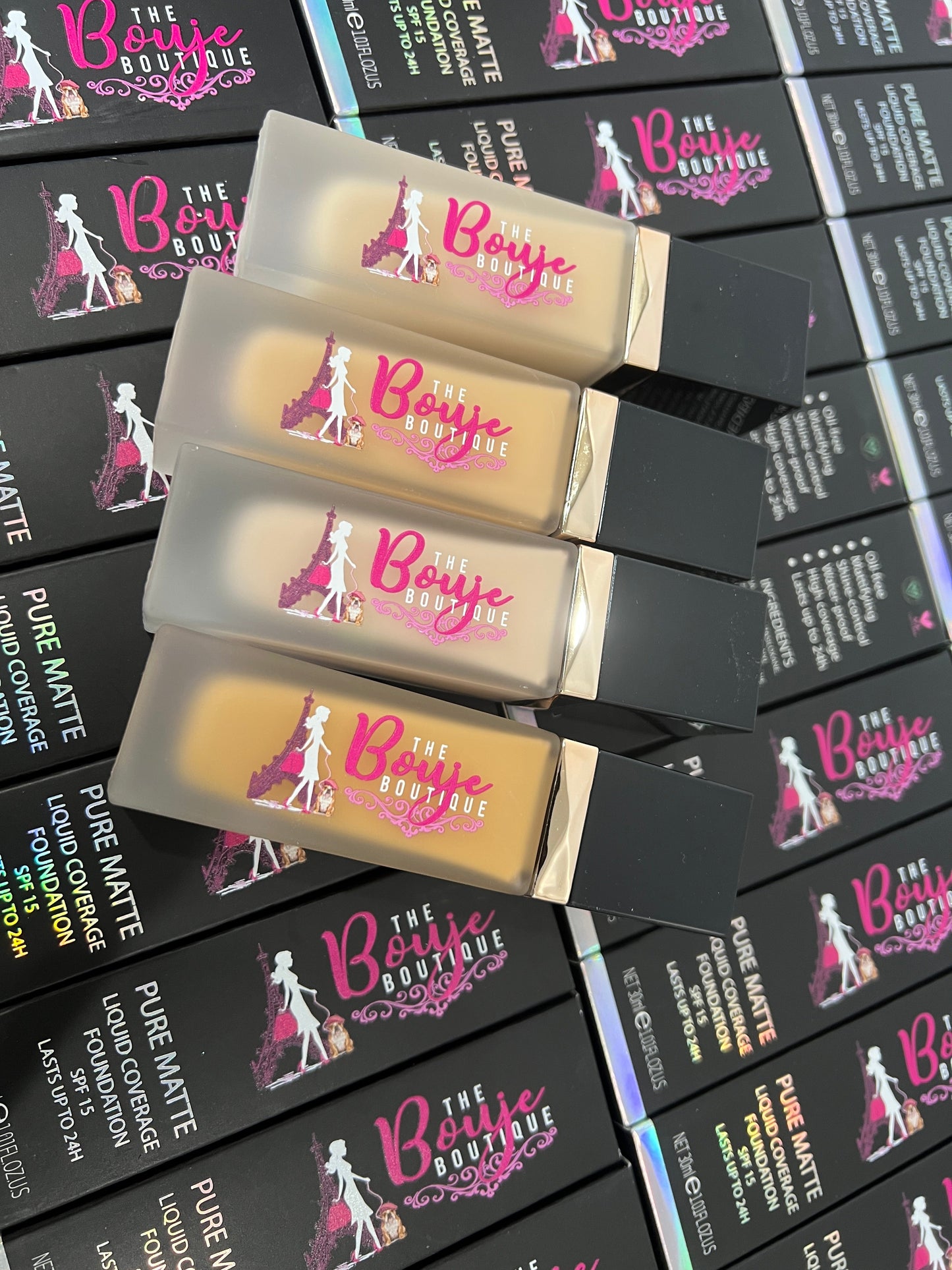 50pcs Private Label Liquid Full Coverage Foundation