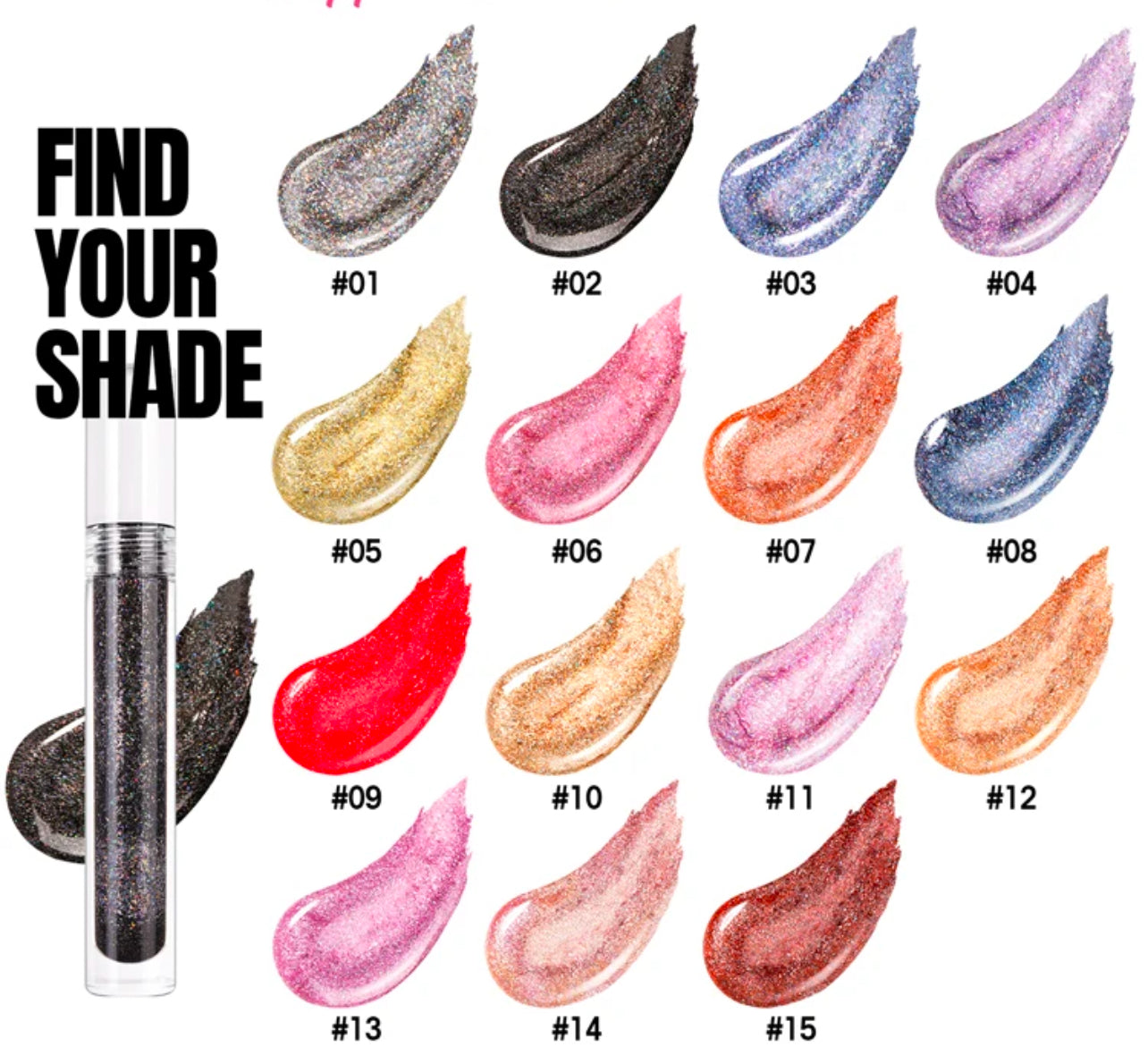 50pcs Wholesale Glitter Lipgloss