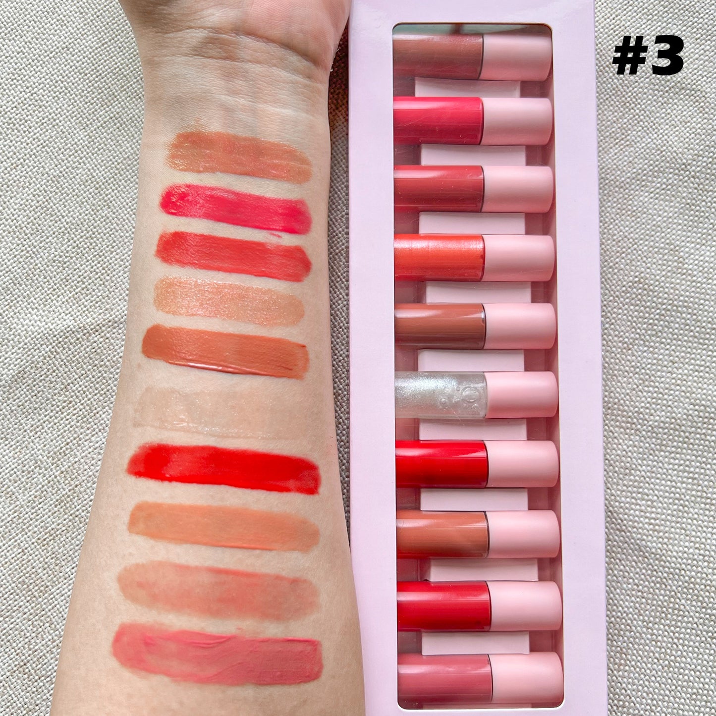 Lipgloss & Matte Lipstick Sample Pack (10pcs)
