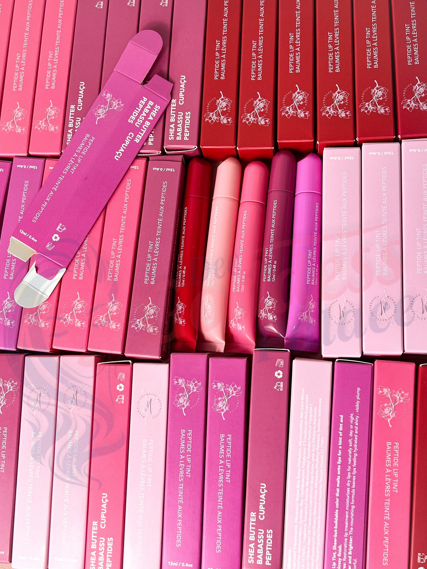 50pcs Private Label Peptide Glossy Lip Tint Balm