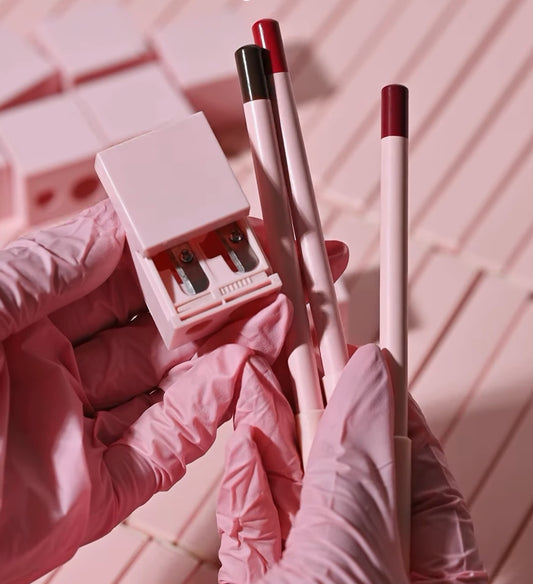 50 Private Label Creamy Lip Liner + Matching Sharpener Set