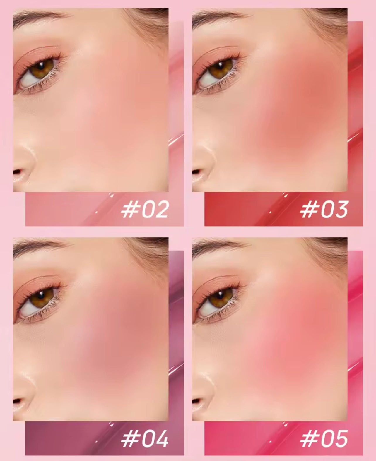 50pcs 3-in-1 Private Label Liquid Cream Blush