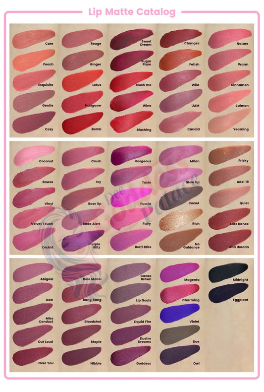 50pcs Wholesale Liquid Matte Lipstick (NO LOGO)