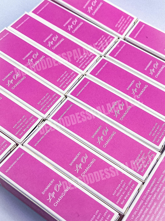 50pcs Wholesale Private Label Shimmering Color Changing Lip Oil