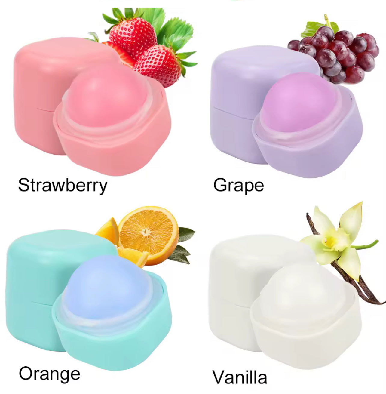 50pcs Private Label Fruity Lip Balm