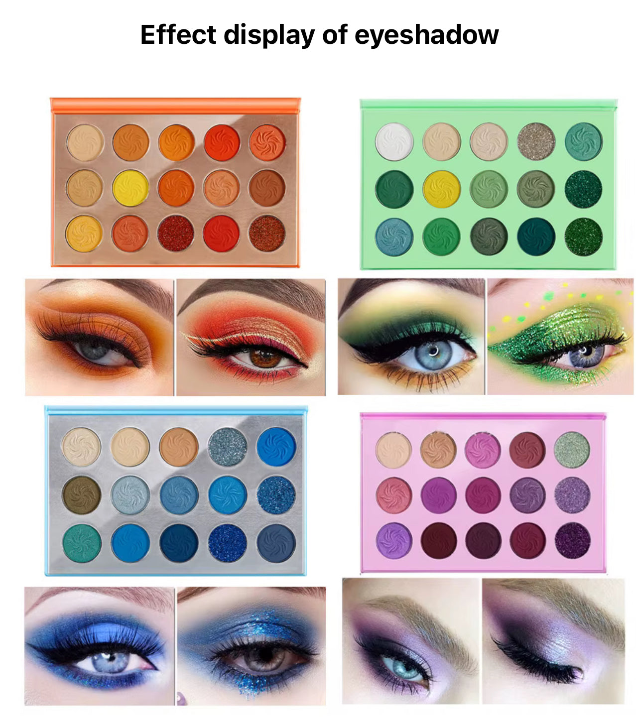 50pcs Private Label Eyeshadow Palette
