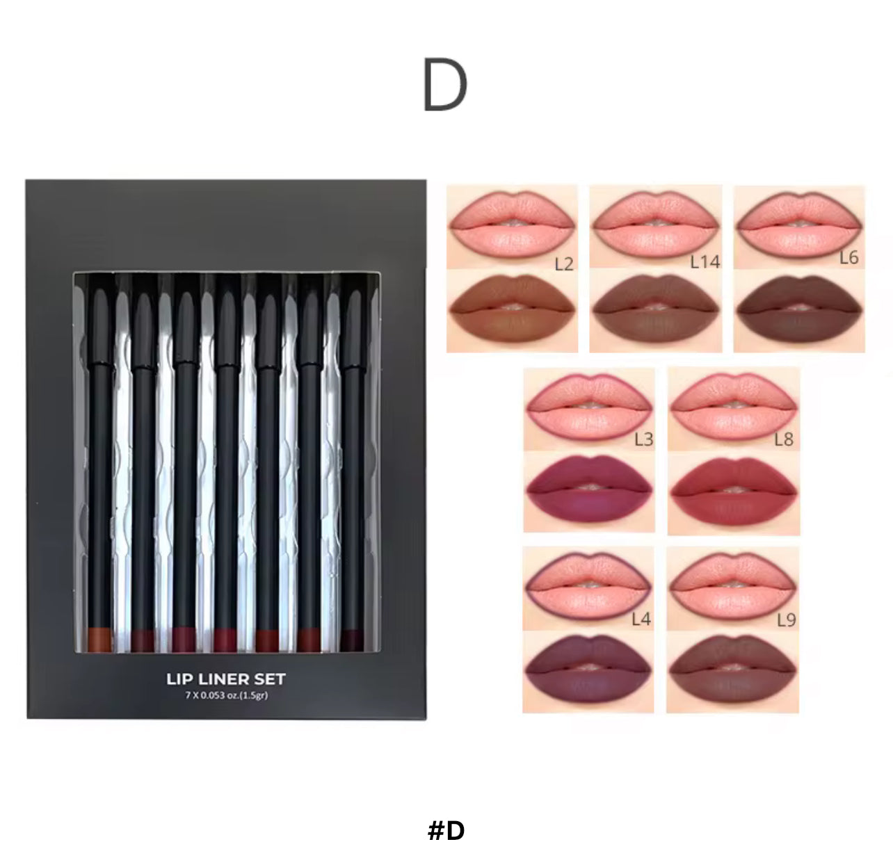 50 Private Label Lip Liner Set