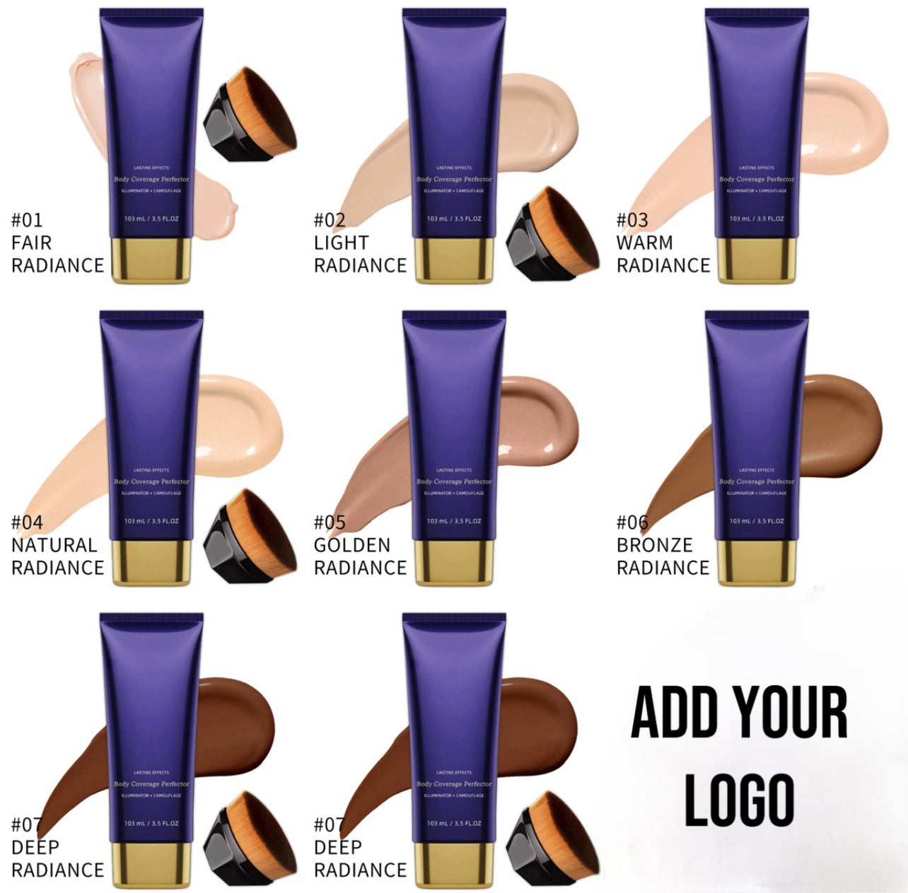 50pcs Private Label Flawless Body Coverage Concealer