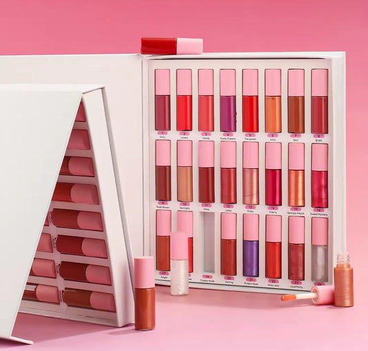 Lipgloss & Matte Lipstick Sample Pack (24pcs)