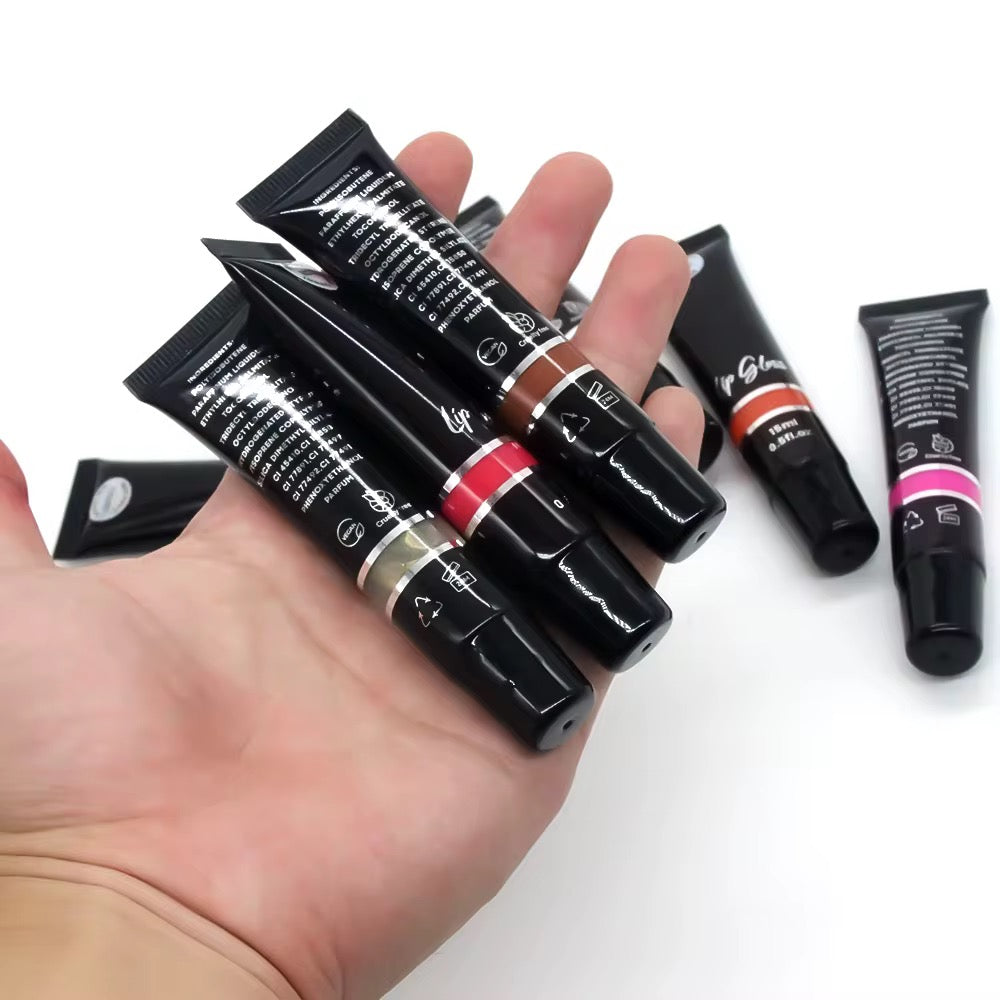 50pcs Private Label Shiny Plump Lip Gloss