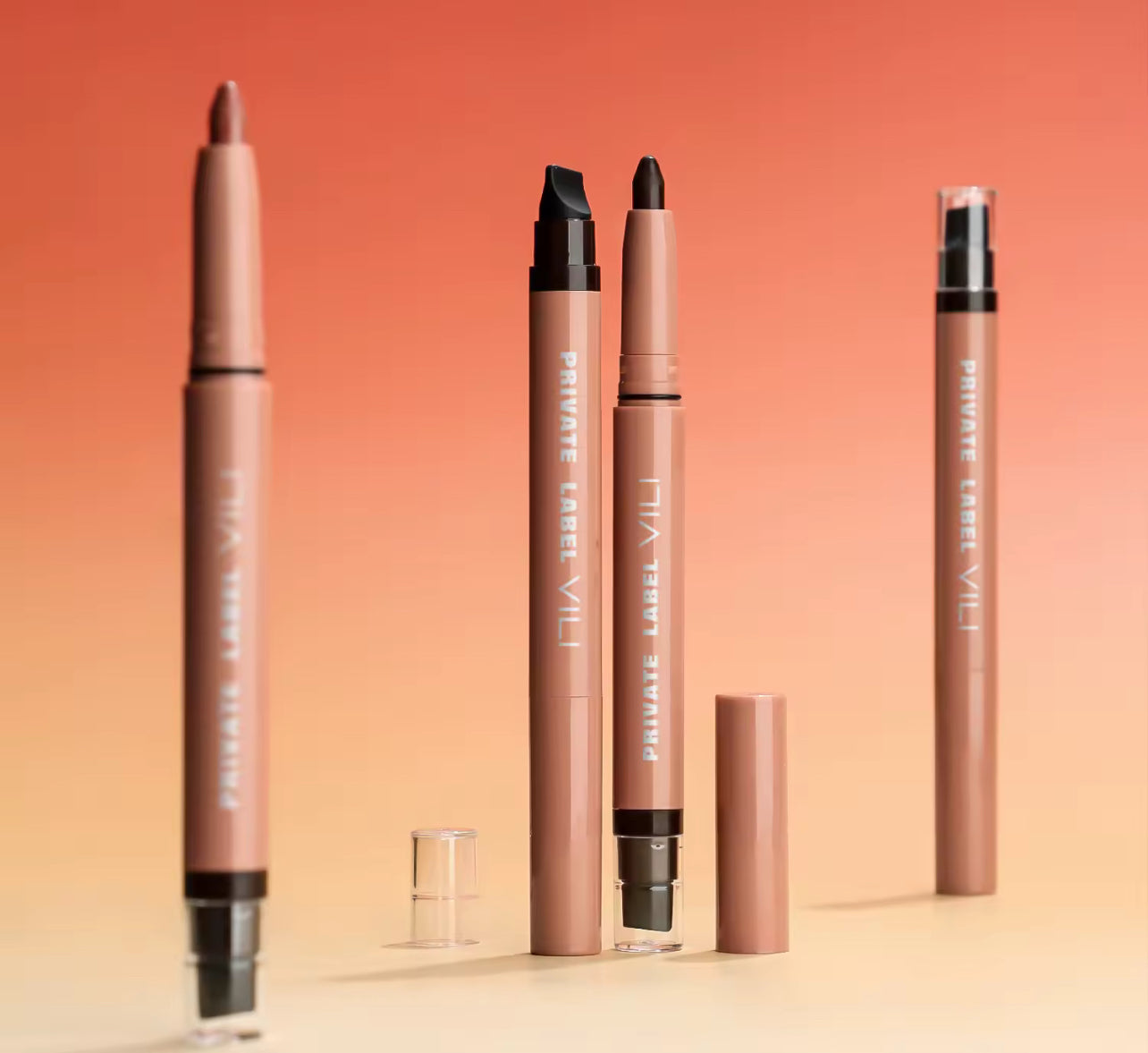 50pcs Private Label Peptide Retractable Dual-Action Lip Liner