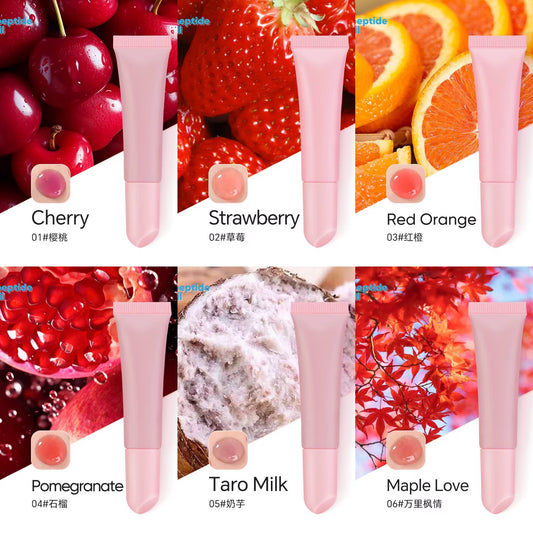 50pcs Private Label PolyPeptide Natural Fruit Gloss Oil