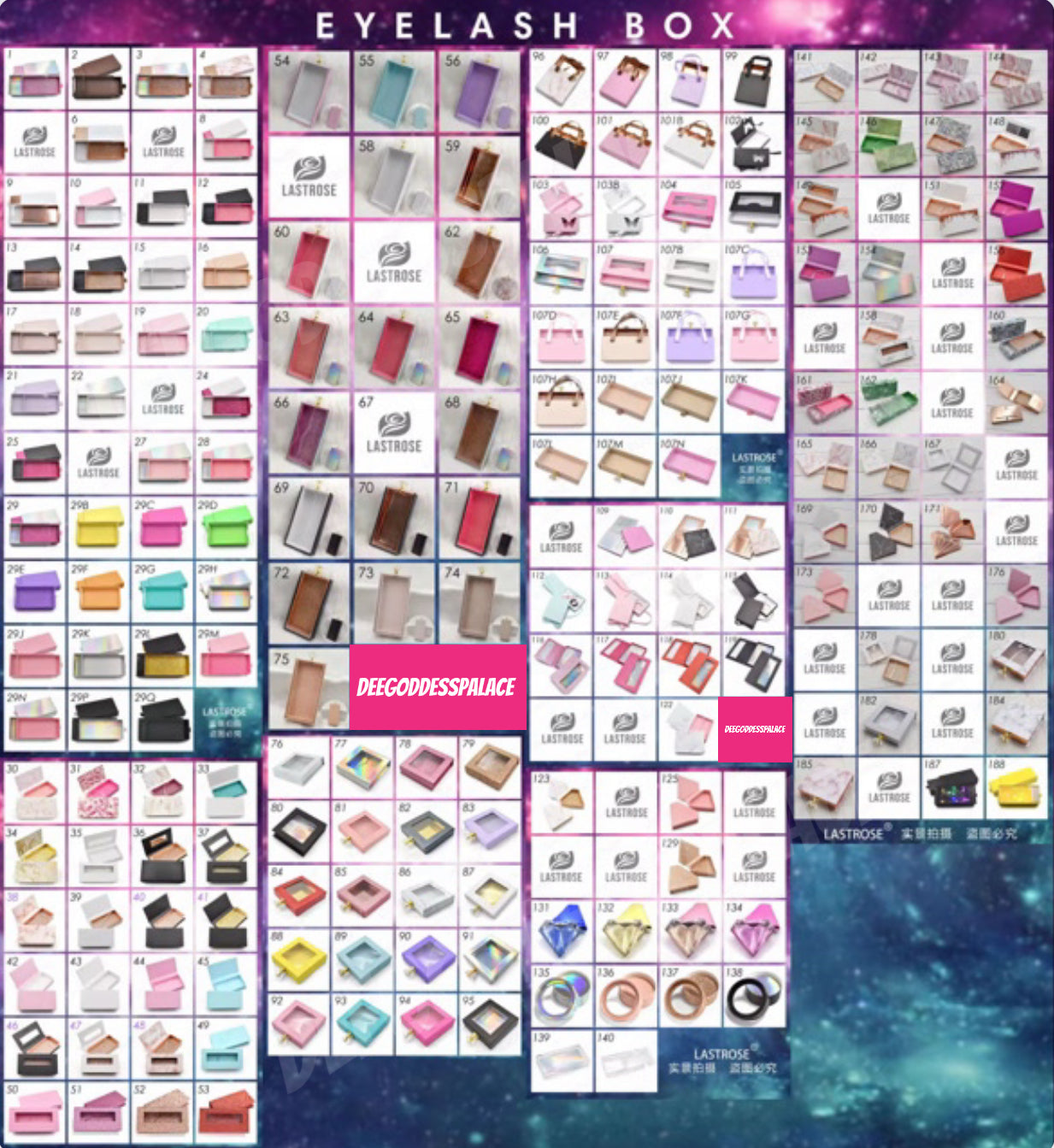 50pcs Private Label Empty Lash Boxes