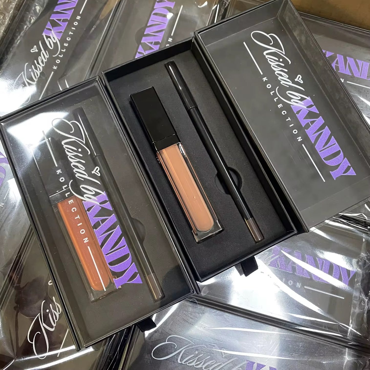 50 Sets Private Label Lipgloss + Lip Liner Kit