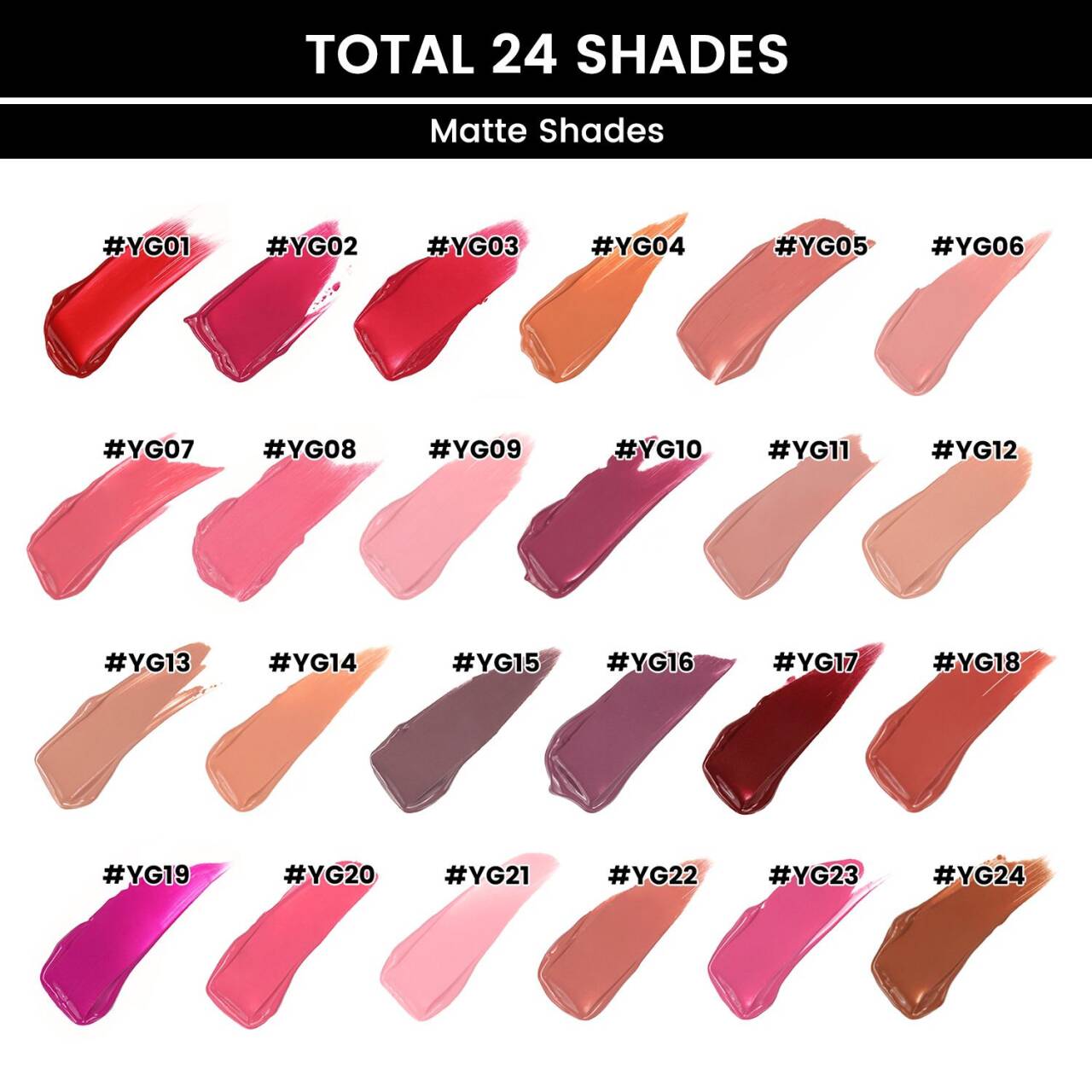 Lipgloss & Matte Lipstick Sample Pack (24pcs)