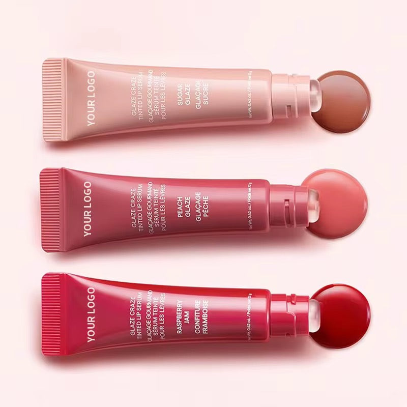 50pcs Private Label Peptide Donut 🍩 Lip Tinted Serum