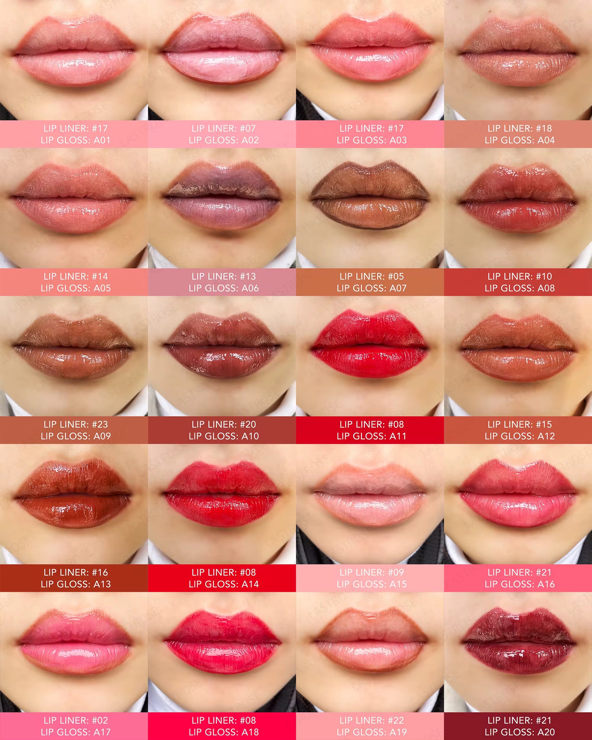 50 Sets Private Label Squeeze Tube Lip Gloss Kit