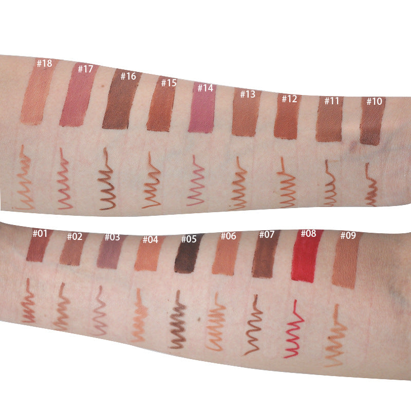 50 Private Label Creamy Lip Liner + Matching Sharpener Set