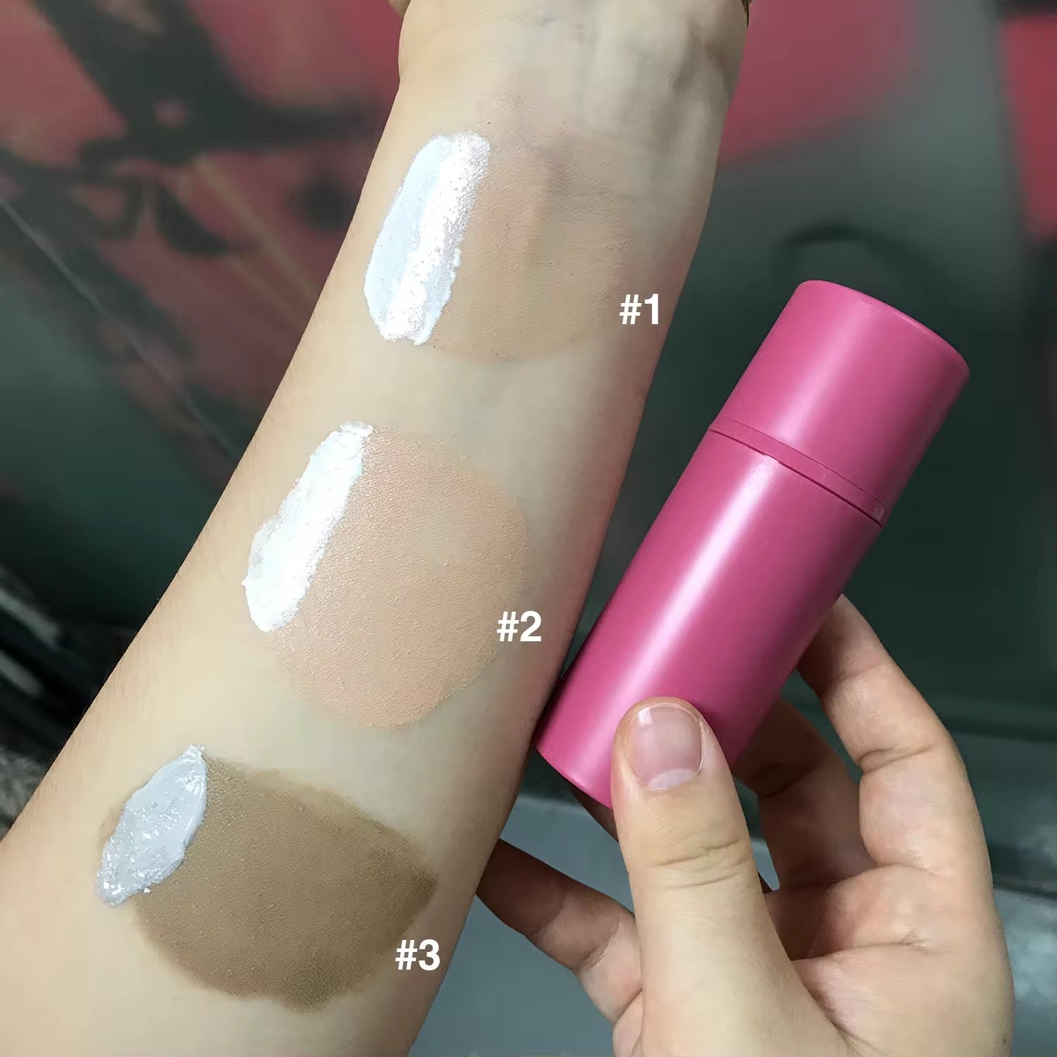 100pcs Private Label SPF 50 Oil Control Color Changing Liquid Foundation