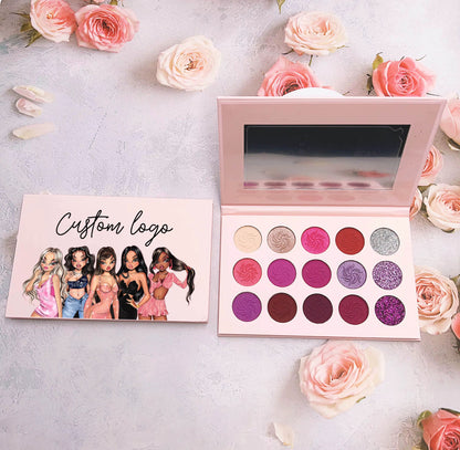 50pcs Private Label Eyeshadow Palette