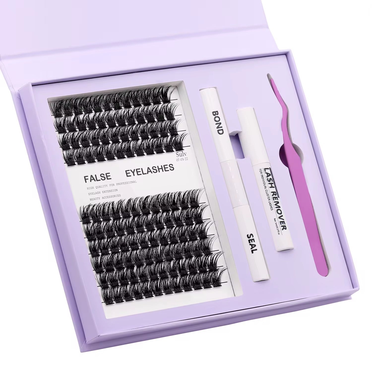 100 Sets Private Label DIY Lash Cluster Box Kit