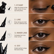 50pcs Private Label Dual-Ended Stamp Waterproof Eyeliner