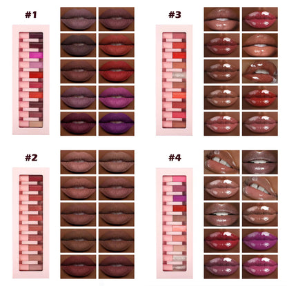 Lipgloss & Matte Lipstick Sample Pack (10pcs)