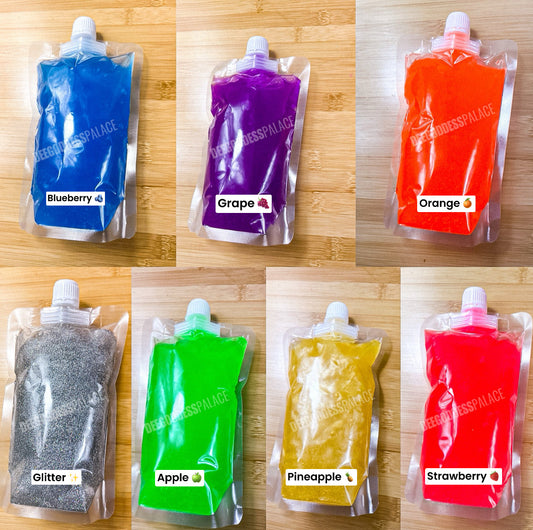 Wholesale Fruity Clear Juicy Lipgloss 🌈(8oz Pouch)