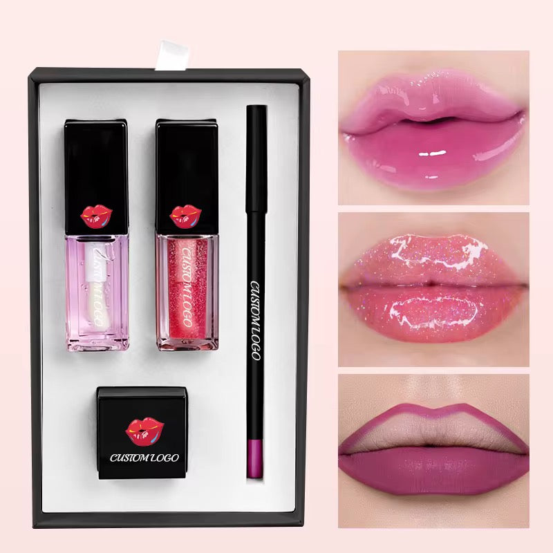 50 Sets Private Label 4-in-1 Lip Care Kit