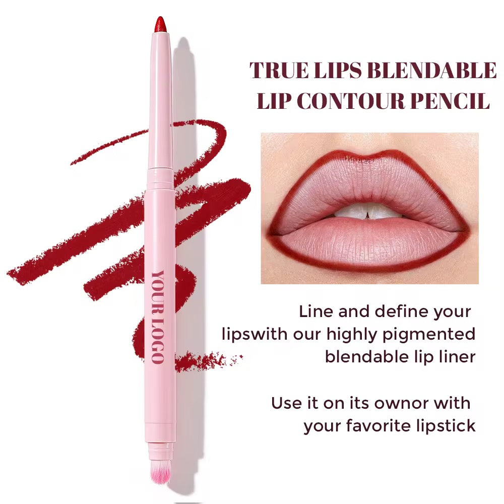 50pcs 3n1 Private Label Creamy Retractable Lip Liner