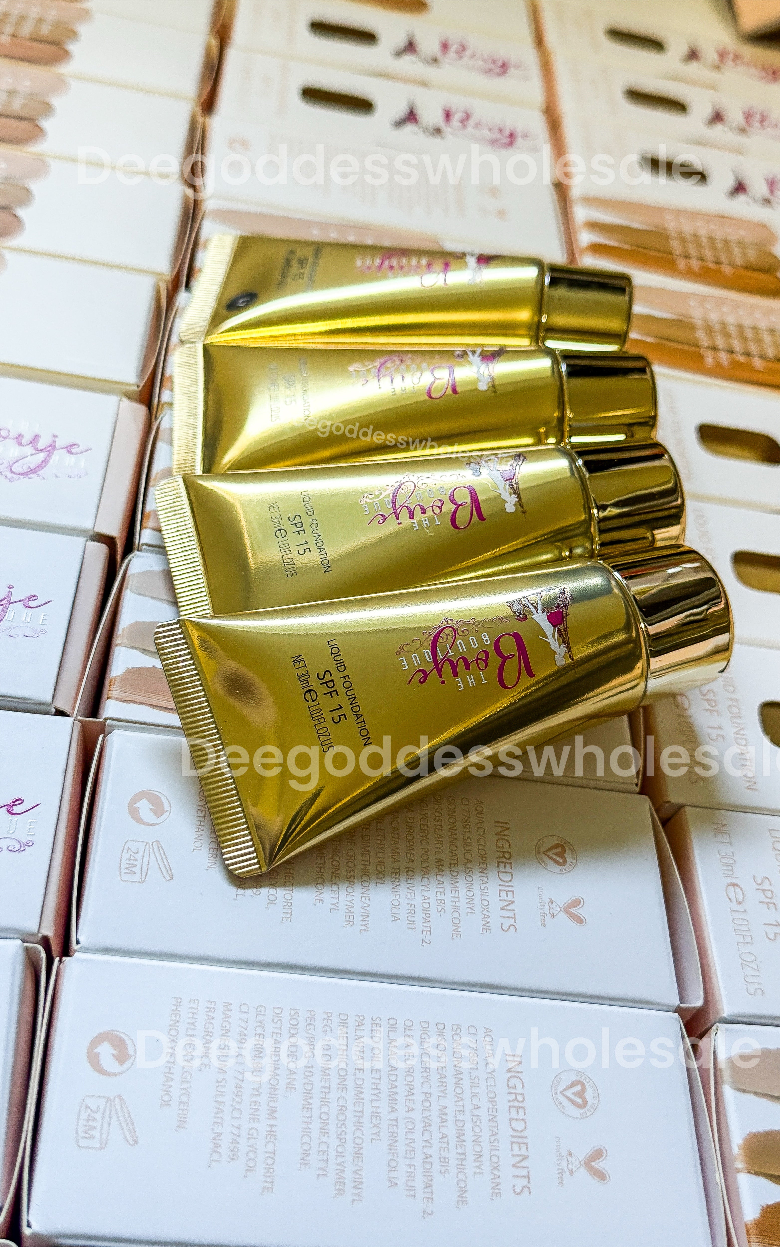50pcs Private Label Liquid Full Coverage Foundation