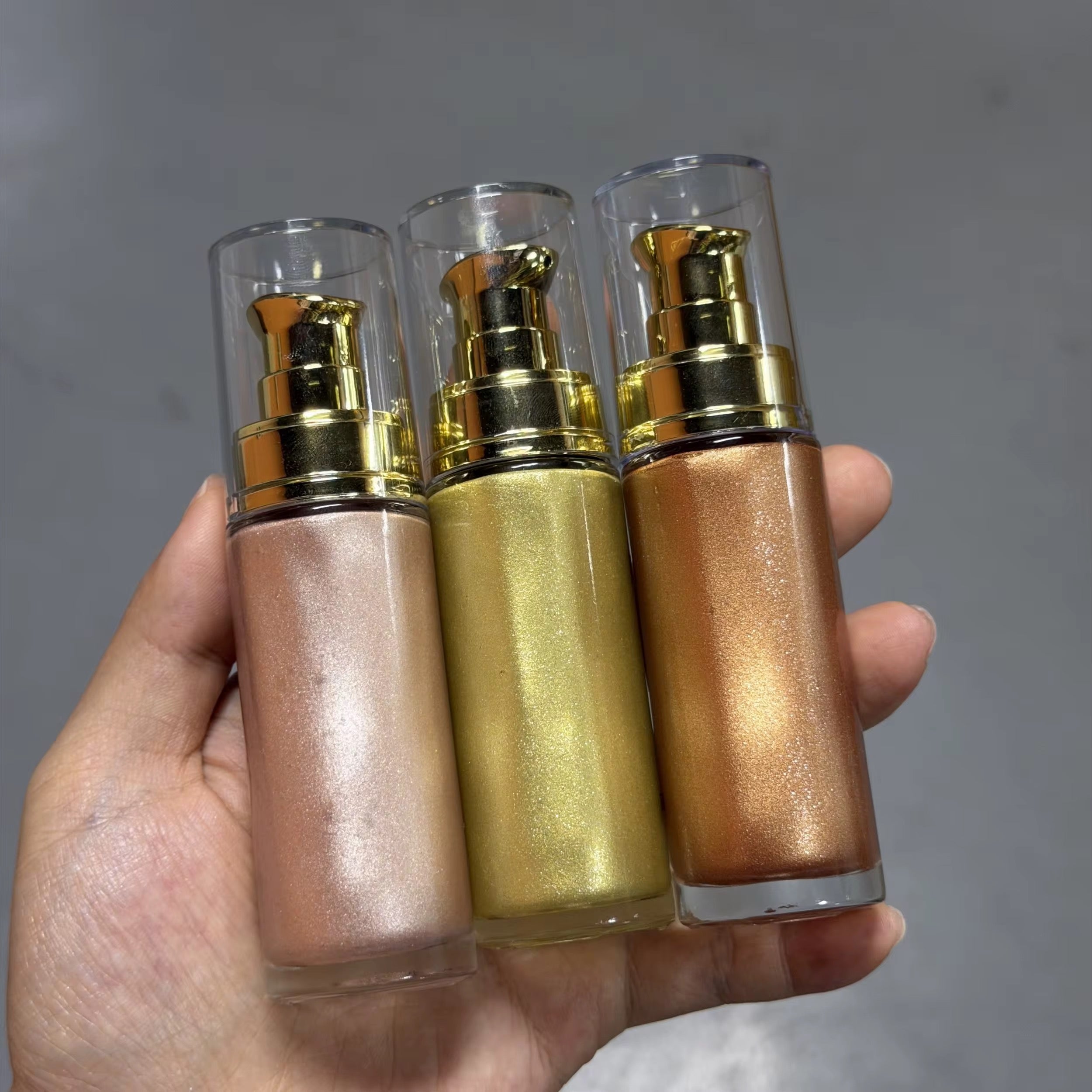50pcs Private Label Body Glow Highlighter/Shimmer Oil