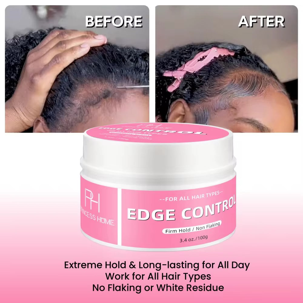 50pcs Private Label Firm Hold Non Greasy Edge Control (100g)