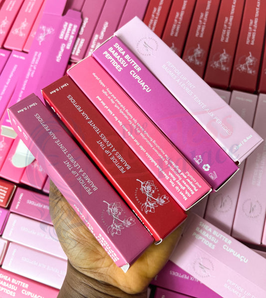50pcs Private Label Peptide Glossy Lip Tint Balm