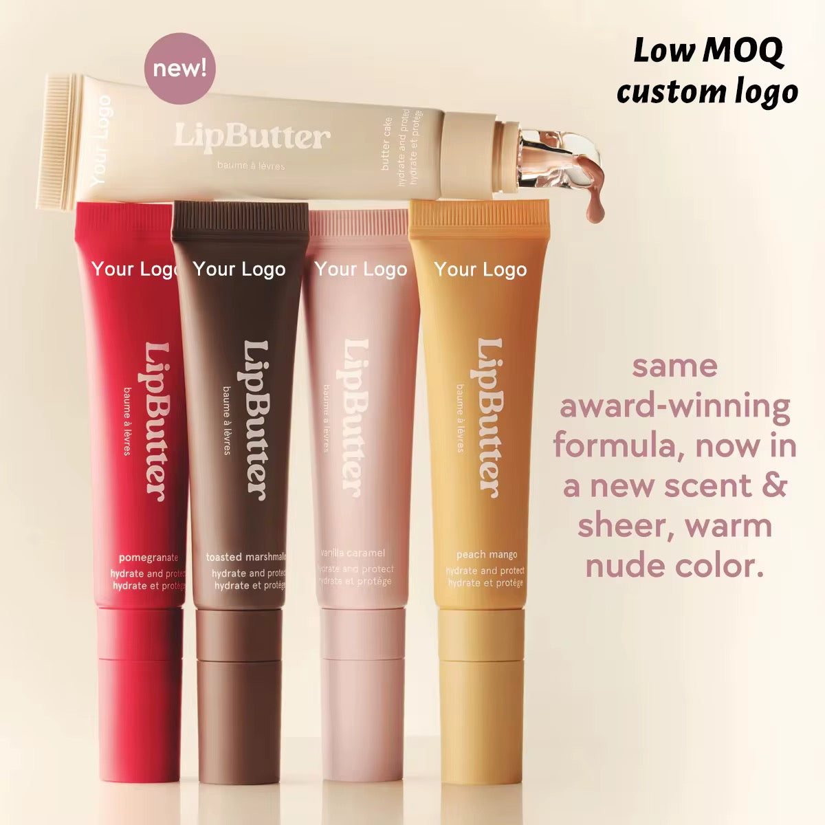100pcs Private Label Lip Tinted Butter