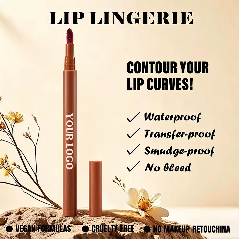 100pcs Private Label Waterproof, Transferproof Velvet Lip Liner