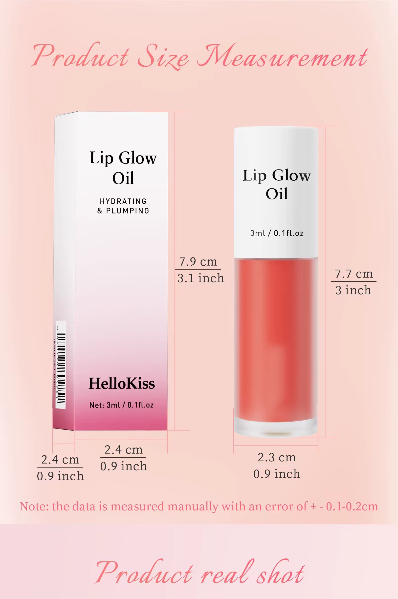 100pcs Private Label Hydrating Fruity Clear Lip Oil