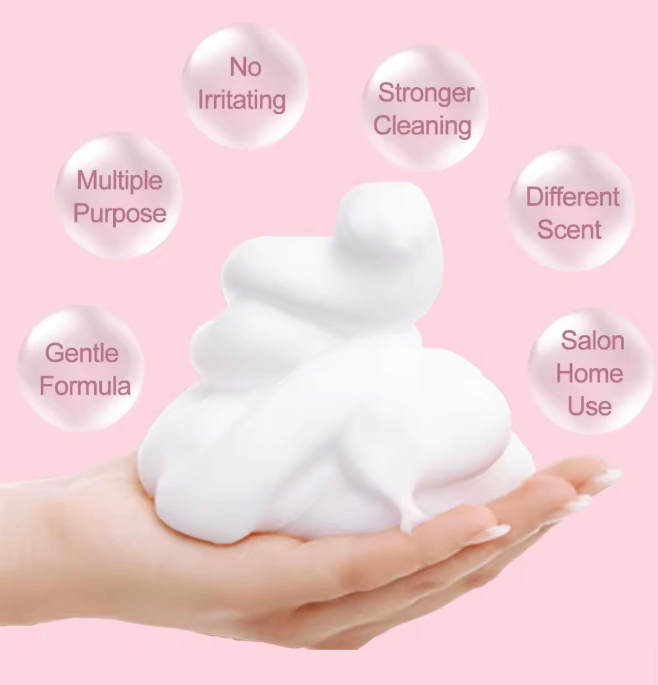 50pcs Private Label Eyelash Foaming Cleanser