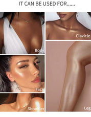 50pcs Private Label Body Glow Highlighter/Shimmer Oil