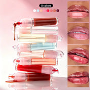 50pcs Private Label Fruit Flavor Clear Lip Jelly Gloss