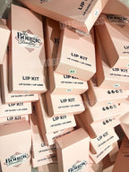 50 Sets Private Label Pink Tube Lip Gloss + Lip Liner Kit