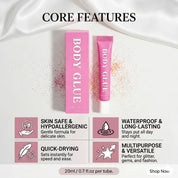 50pcs Private Label Sweat Resistant Waterproof Body Adhesive Glue