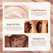 50pcs Private Label Body Shimmer Dry Oil Spray