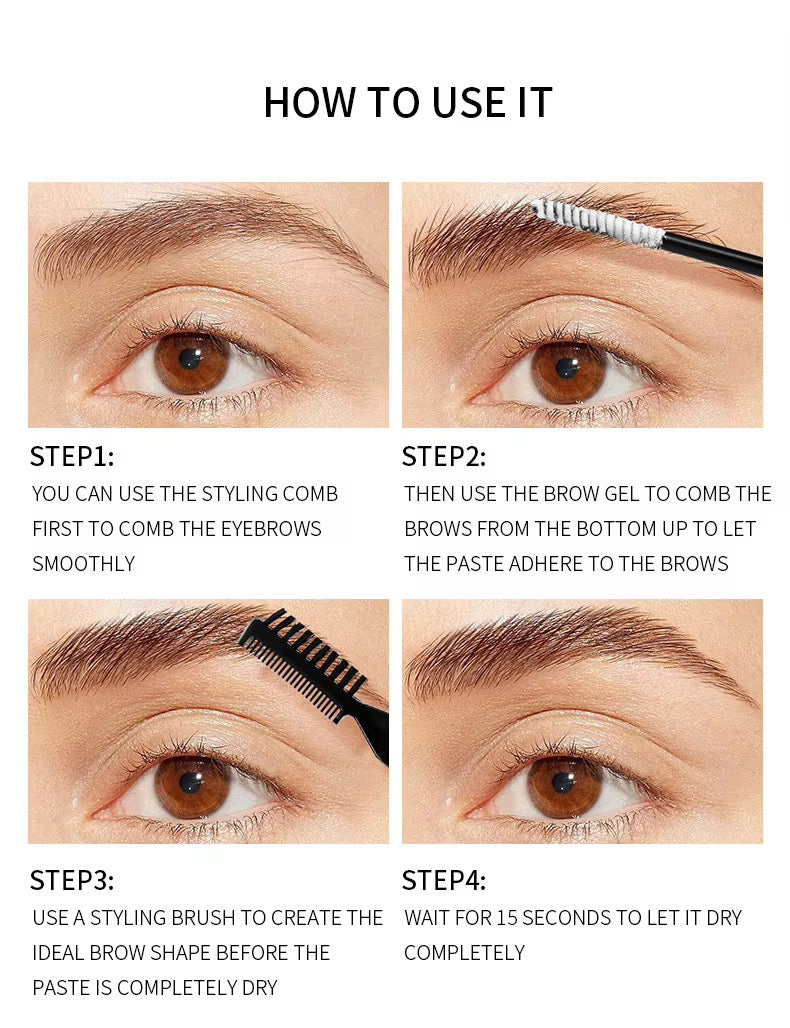 50pcs Private Label Waterproof 3D Sculpting Eyebrow Gel