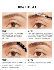 50pcs Private Label Waterproof 3D Sculpting Eyebrow Gel