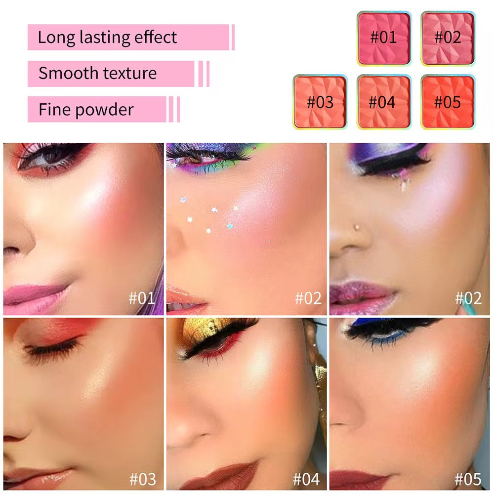 50pcs Private Label Mini Portable Blush and Highlighter Palette